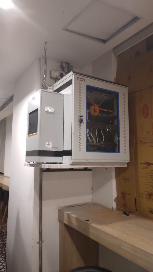 JMDOM Cooling Rack Cabinet with Temperature Control | Wall Mount Server Rack | Heavy Duty Cooling Panel for CCTV, IT & Industrial Use