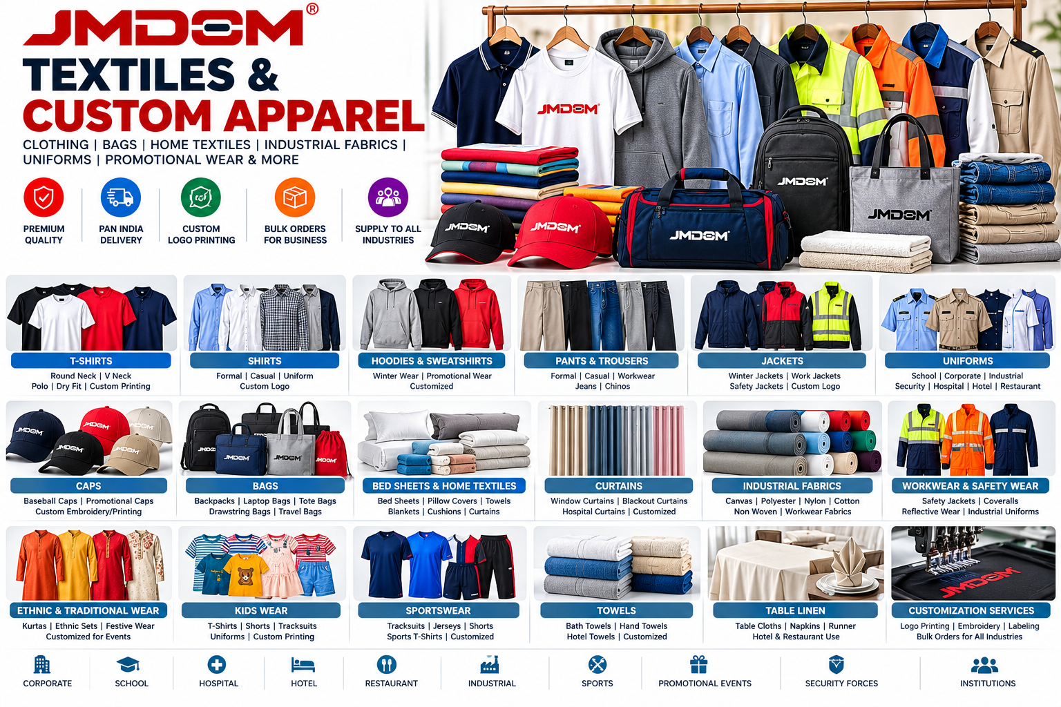 Custom Apparel Bags and Accessories